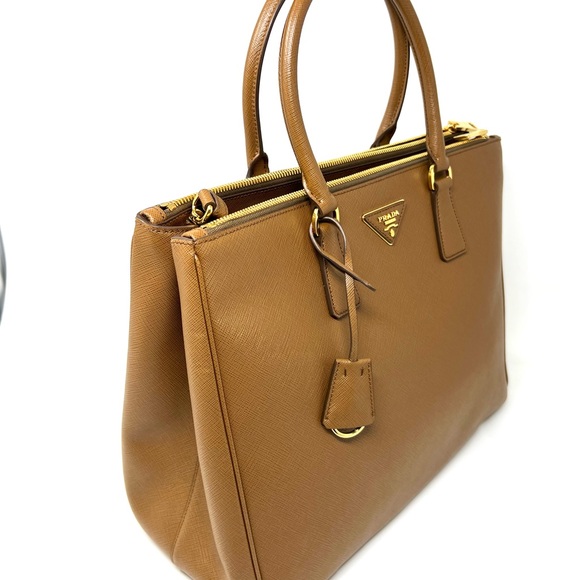 Prada Lux Saffiano Cannella  Leather Tote - Picture 3 of 10